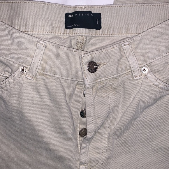 ASOS Bershka Cotton Wide Leg 90s Jean with Knee Rips - Picture 6 of 10